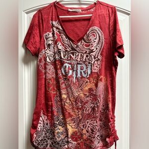 Maurices western shirt size 0.